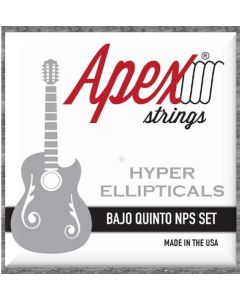 Apex Strings BaJo Quinto (NPS) Nickel Plated Steel Hyper Ellipticals Set