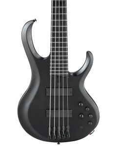 Ibanez BTB625EXBKF - 5 String Electric Bass Guitar - Black Flat