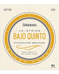 D'Addario EJ85 Bajo Quinto Phosphor Bronze Loop End 10-String Set