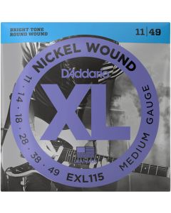 D'Addario EXL115 XL Nickel Medium Electric Guitar Strings