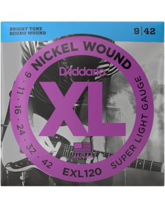 D'Addario EXL120 XL Nickel Super Light Electric Guitar Strings