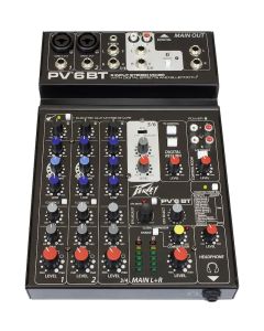 Peavey PV 6 BT 6-channel Compact Analog Mixer with Bluetooth