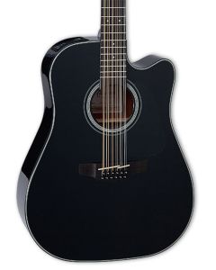 Takamine GD30CE-12BLK Black Gloss - 12 String Acoustic Electric Guitar