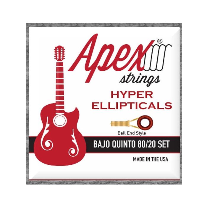 Apex Strings Bajo Quinto Set 80/20 Bronze Hyper Ellipticals
