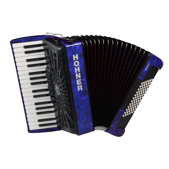 Hohner Bravo III 72 Chromatic Piano Accordion 34 Key and 72 Bass - Dark Blue