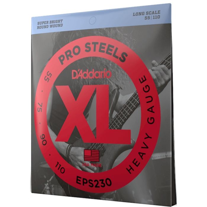 D'Addario EPS230 Stainless Steel Heavy Long Scale Bass Guitar Strings