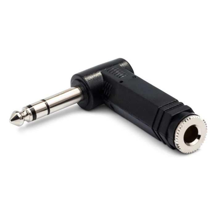 Hosa GPP-273 Right-Angle 1/4 in TRS to Same Adapter