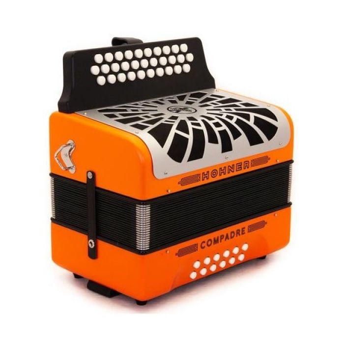 Hohner Compadre Diatonic Button Accordion - Orange
