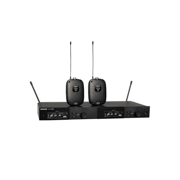 Shure SLXD14D Dual Wireless System with two SLXD1 Bodypack Transmitters