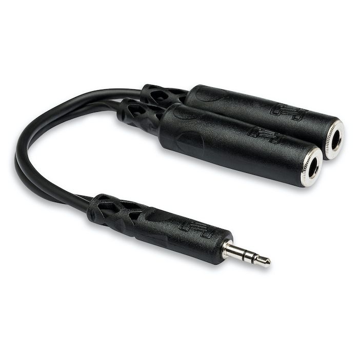 Hosa YMP-233 3.5 mm TRS to Dual 1/4 in TRSF Y Cable